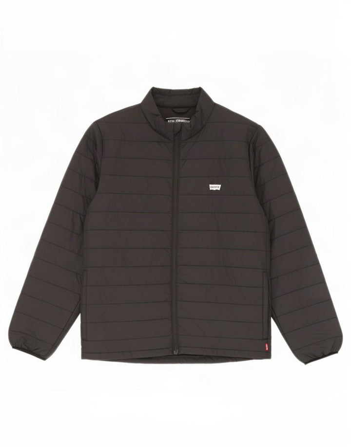 Giacca imbottita da uomo Levi's UK 36 piccola in poliestere nero