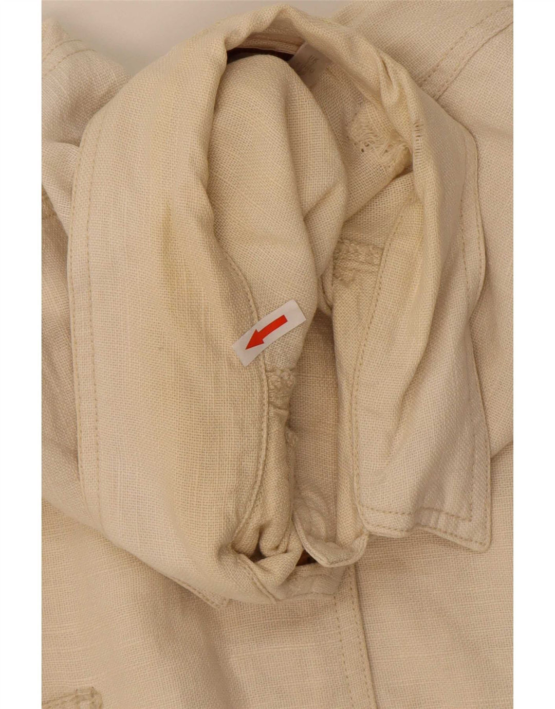 Giacca multiuso oversize da donna Smith & Brooks UK 12 Ramie beige medio