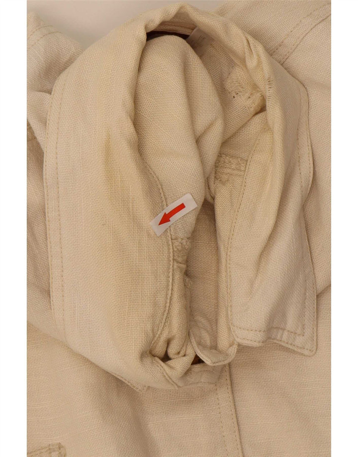 Giacca multiuso oversize da donna Smith & Brooks UK 12 Ramie beige medio