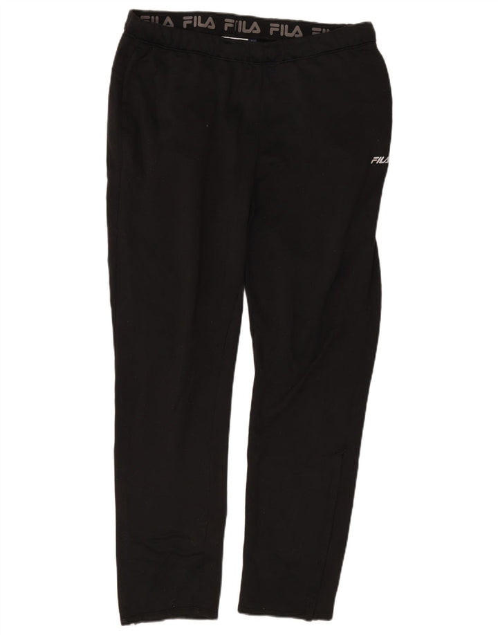 Pantaloni da tuta da uomo Fila Large neri in poliestere