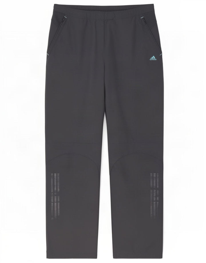 Pantaloni Adidas da donna Clima Proof Windbreaker UK 12 Poliestere grigio medio