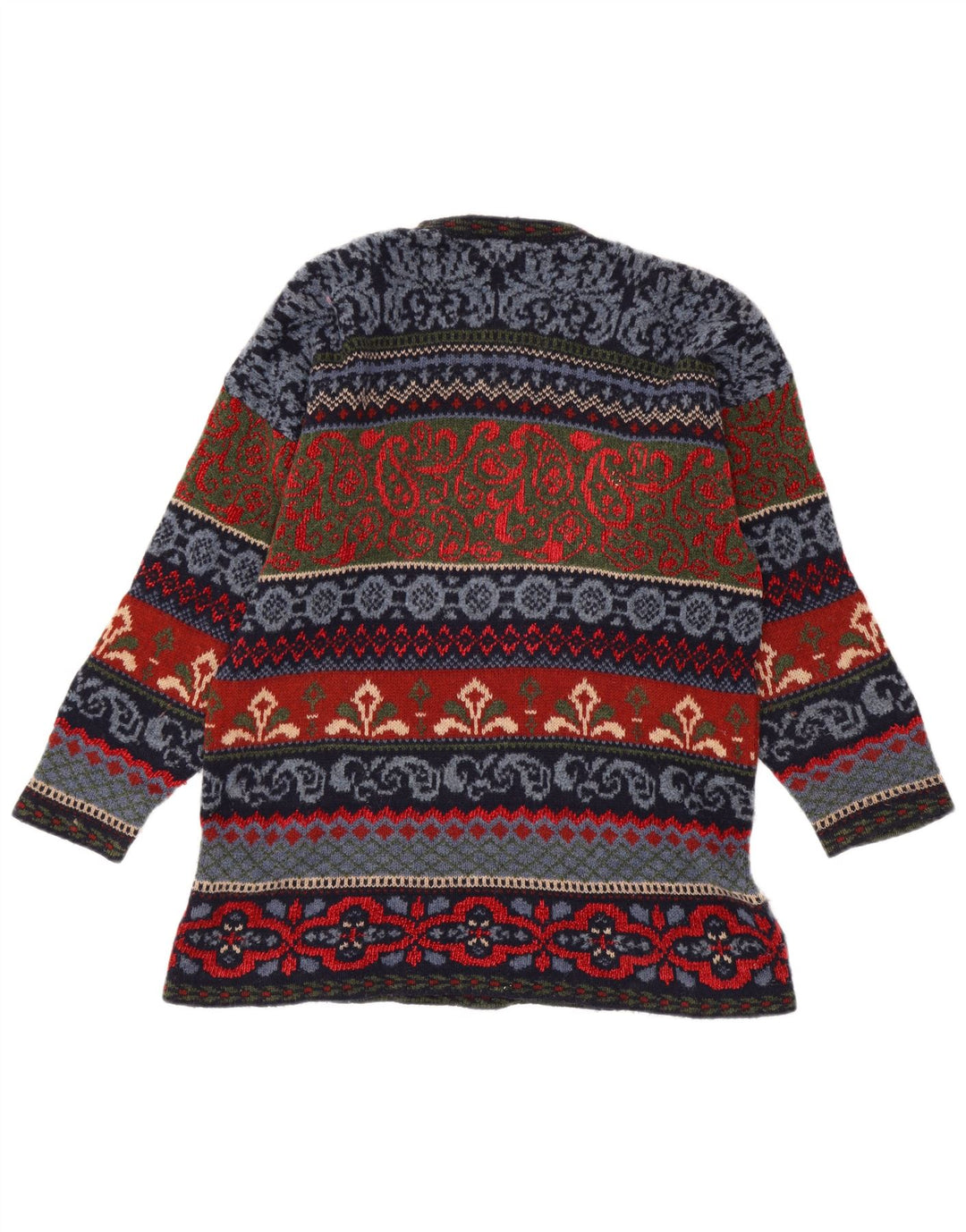 Maglione girocollo da uomo vintage IT 44 Fair Isle medio multicolore