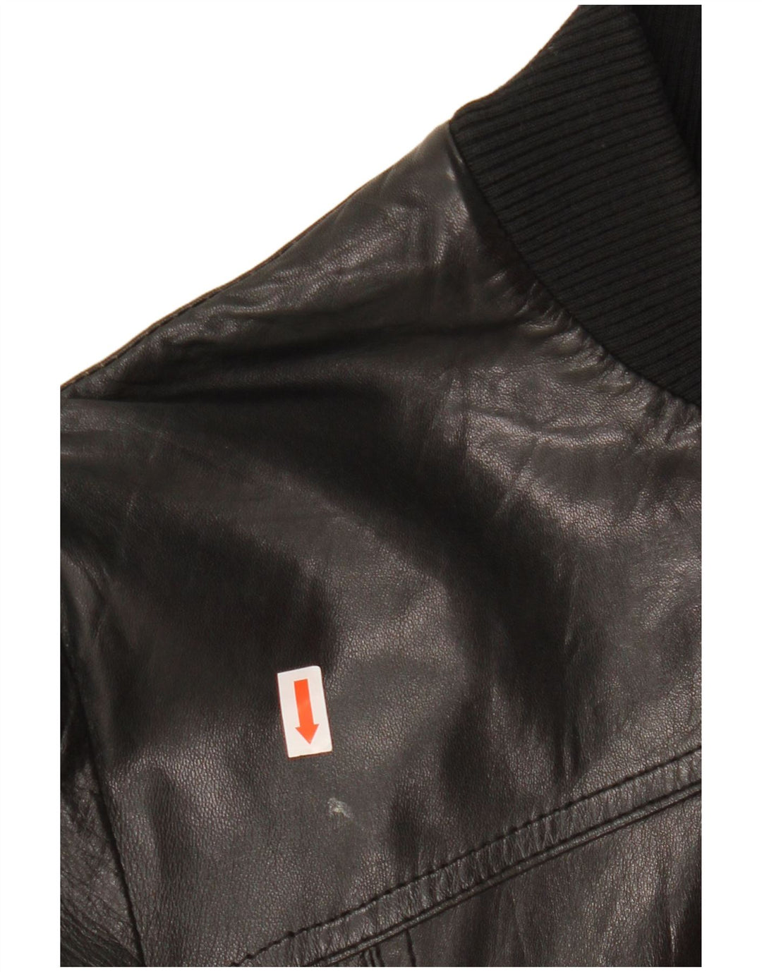 Giacca in pelle bomber corta da donna CINTI IT 46 grande in pelle nera