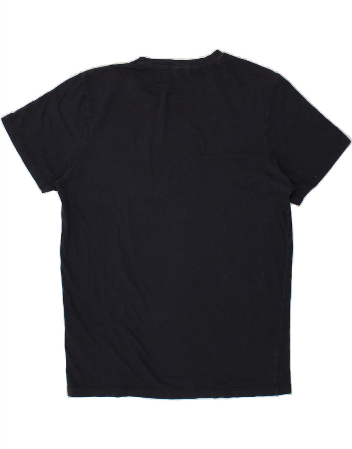JACK & JONES Mens Graphic T-Shirt Top Medium Navy Blue Cotton Vintage Jack & Jones and Second-Hand Jack & Jones from Messina Hembry 
