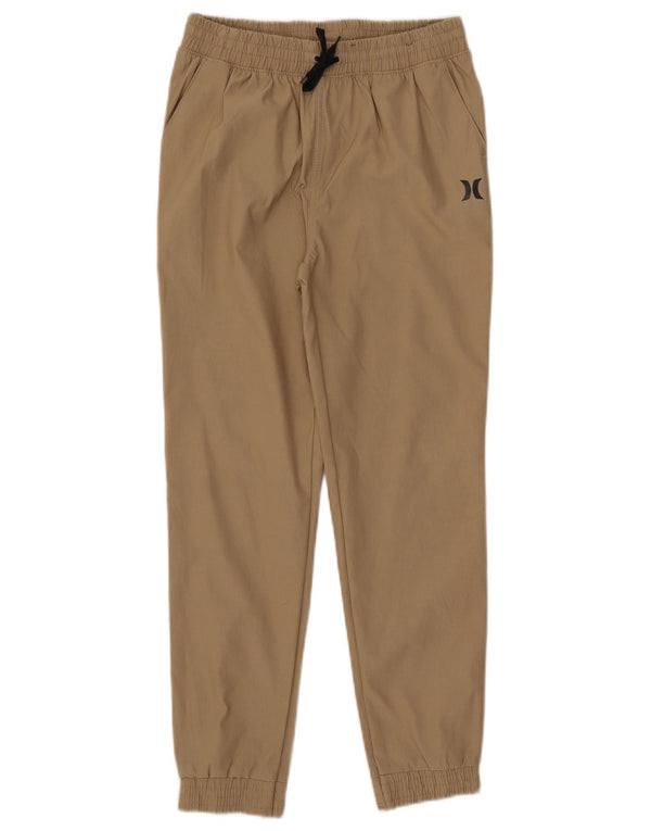 Pantaloni casual da jogging per ragazzi Hurley 10-11 anni W26 L25 Nylon beige