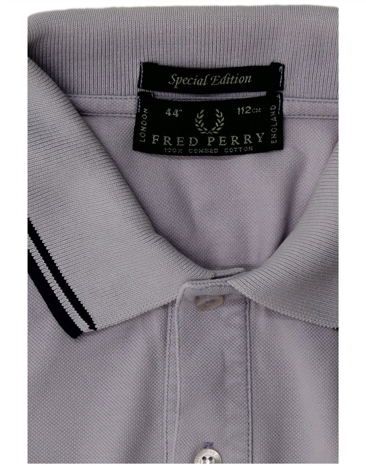 Polo da uomo Fred Perry in cotone viola medio