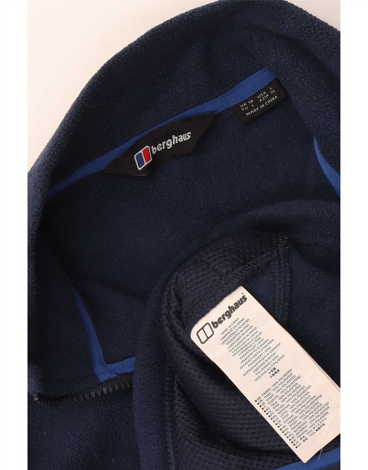 Giacca in pile da donna Berghaus UK 14 grande poliestere blu navy