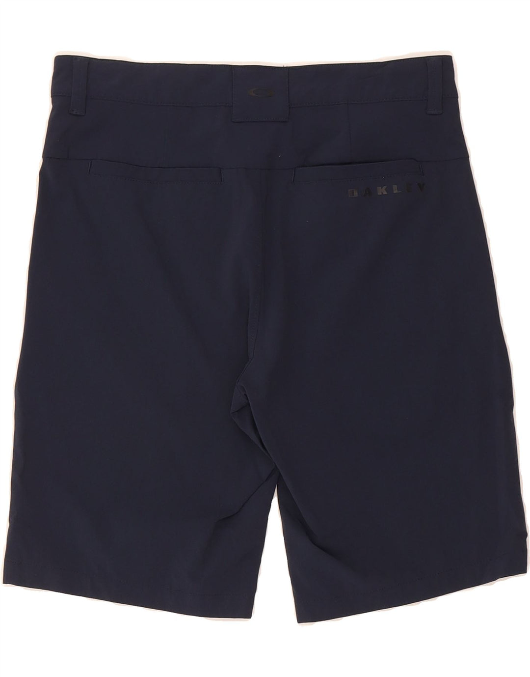 OAKLEY Mens Chino Shorts W28 Small Navy Blue Polyester Vintage Oakley and Second-Hand Oakley from Messina Hembry 