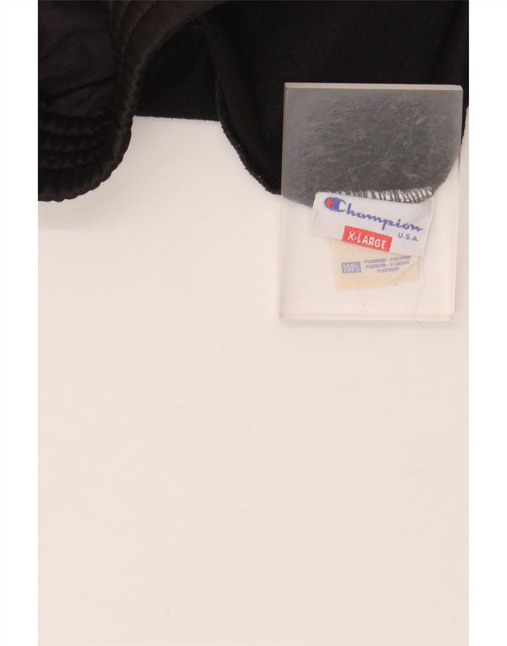 Pantaloni da tuta con grafica da uomo CHAMPION XL poliestere nero