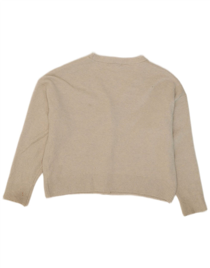 Maglione cardigan oversize da donna Marks & Spencer UK 14 Beige medio