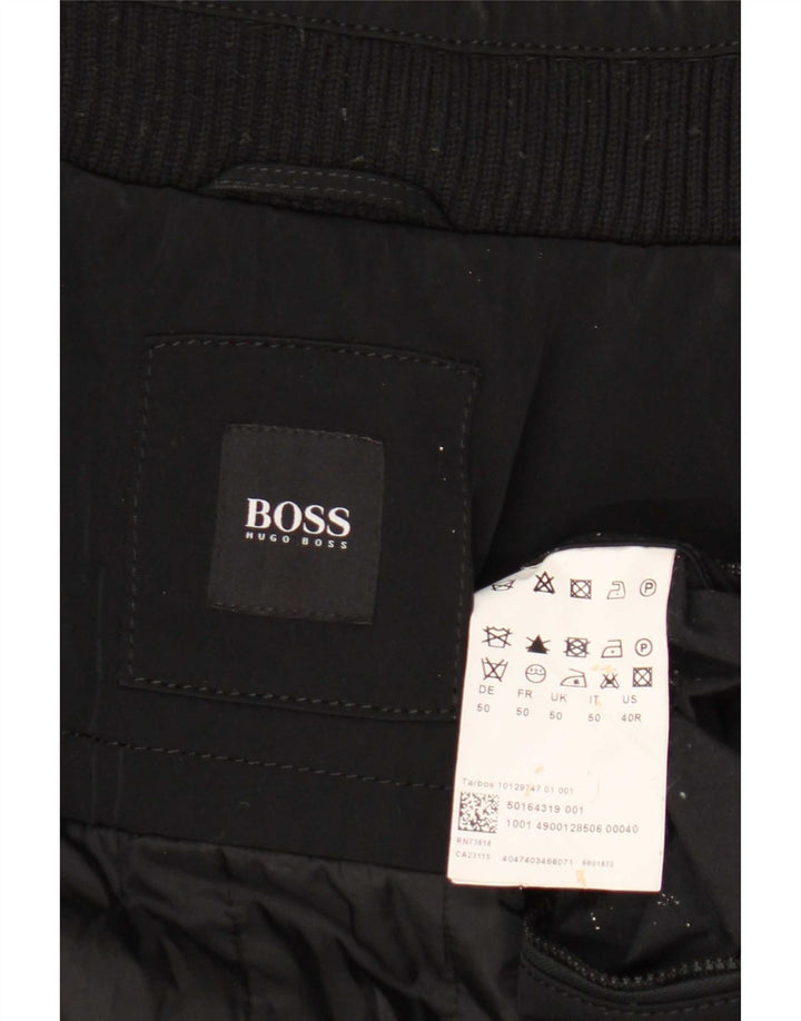 Giacca utility da uomo Hugo Boss IT 50 Large Nero Poliestere
