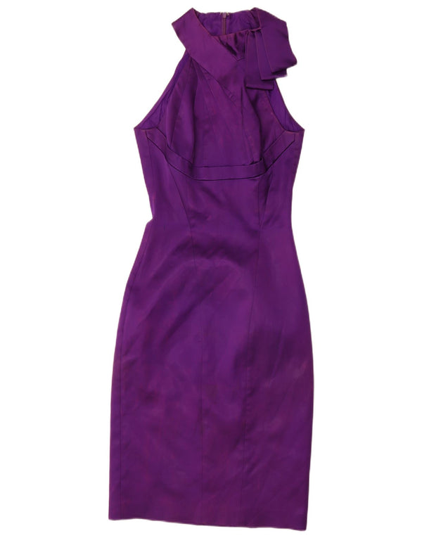 Abito halter da donna Karen Millen UK 8 piccolo viola