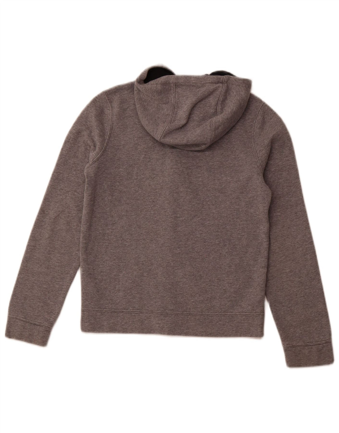 Maglione con cappuccio e zip NIKE per ragazzi 10-11 anni in cotone color block grigio medio