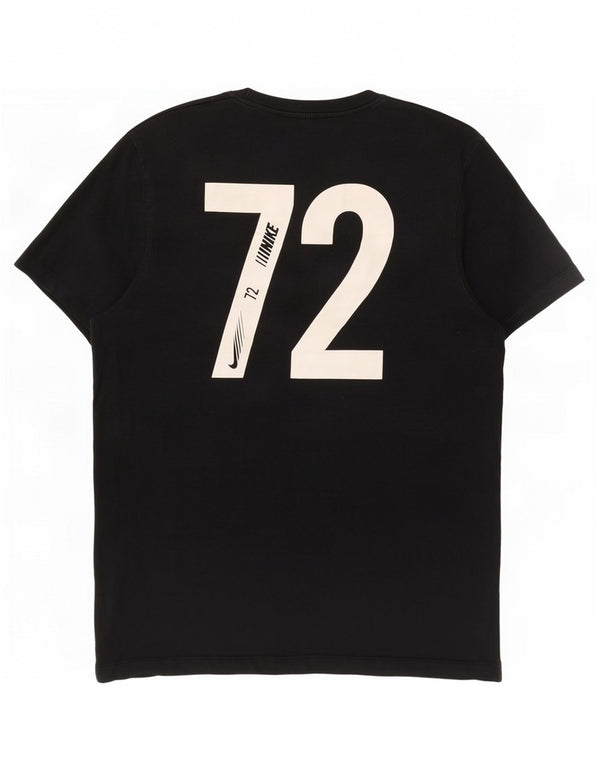 T-shirt grafica da uomo Nike Top grande in cotone nero