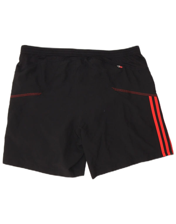 Pantaloncini sportivi Adidas Climalite da uomo grandi in poliestere nero