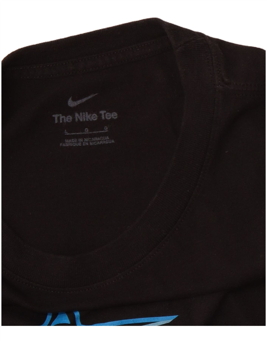 T-shirt grafica da uomo NIKE Top grande nera