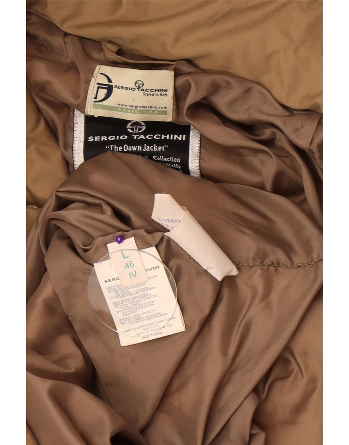 Cappotto imbottito con cappuccio da donna Sergio Tacchini IT 46 Large Beige Poliestere