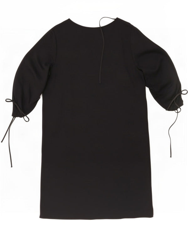 Abito a trapezio da donna con maniche a 3/4 Cos UK 14 Viscosa blu navy medio