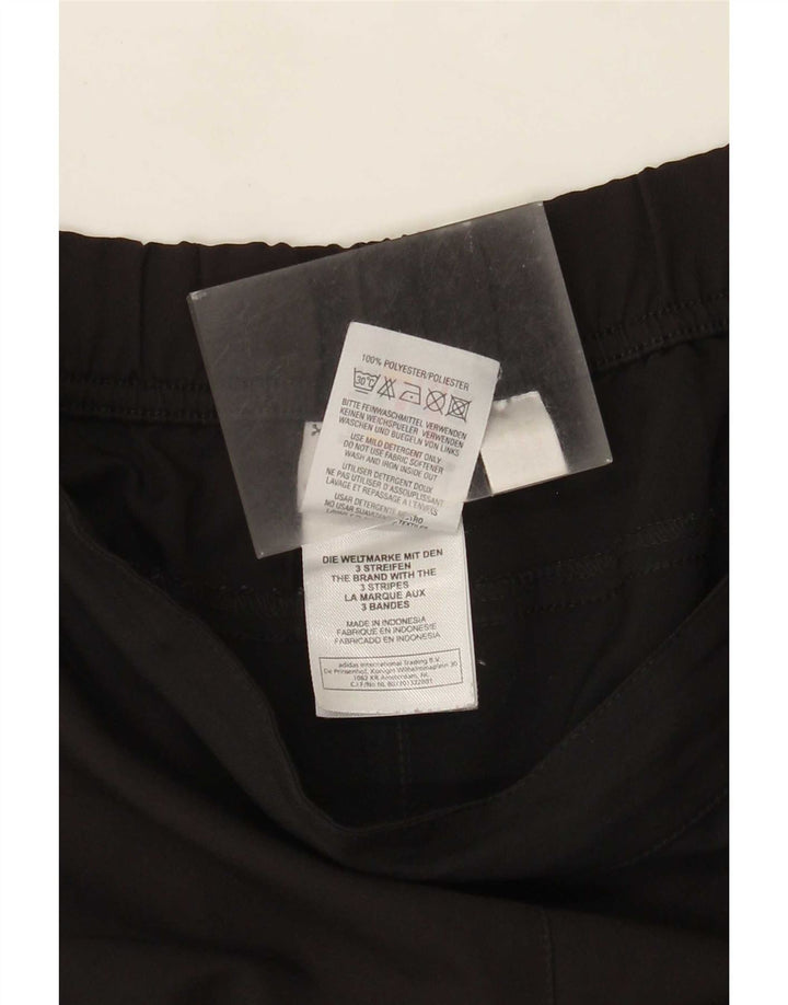 Pantaloncini sportivi Adidas da donna UK 12 medio nero poliestere
