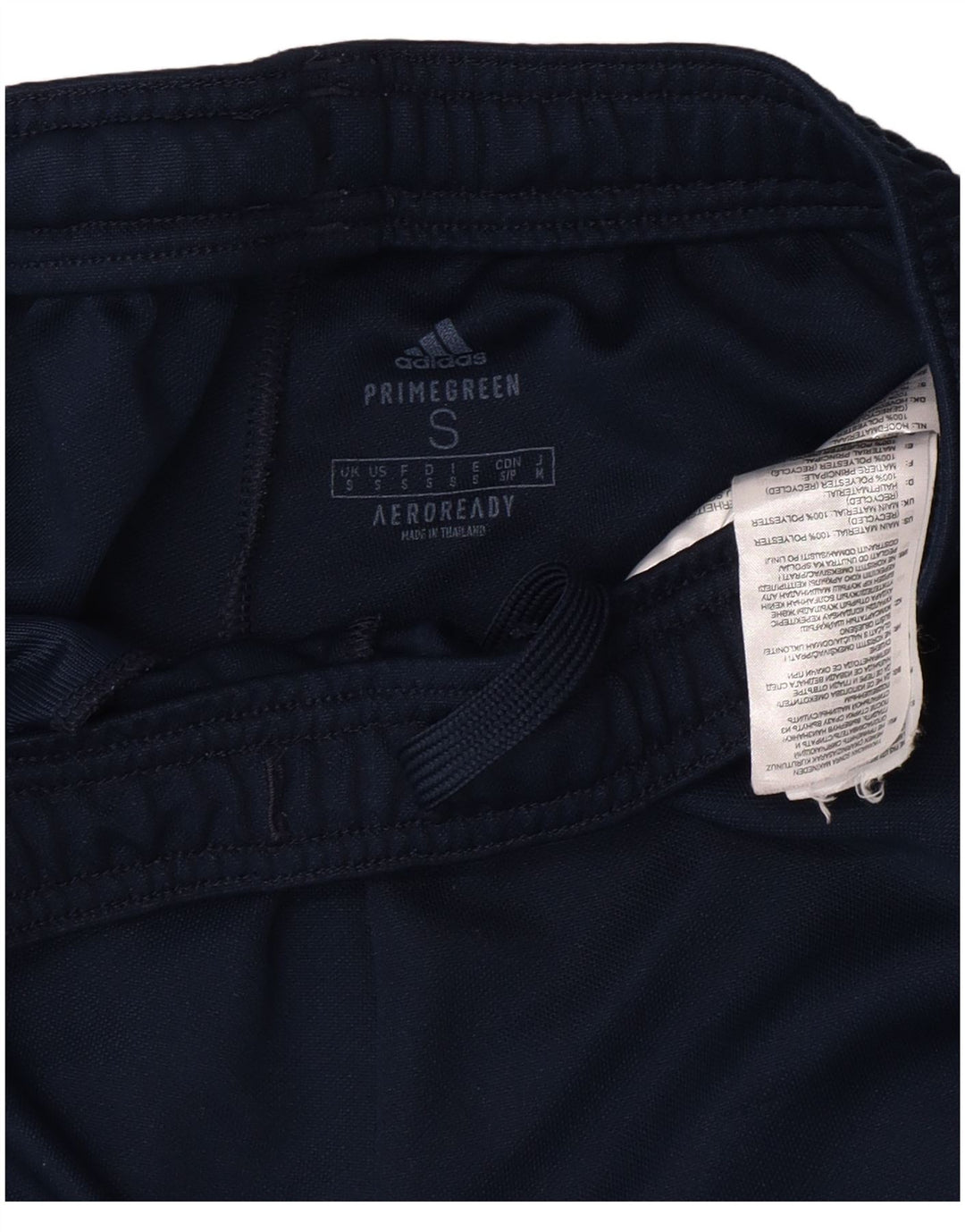 Pantaloni da tuta da uomo Adidas Small in poliestere blu navy