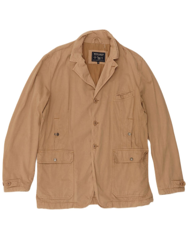 Giacca utility da uomo Woolrich UK 44 2XL Cotone beige