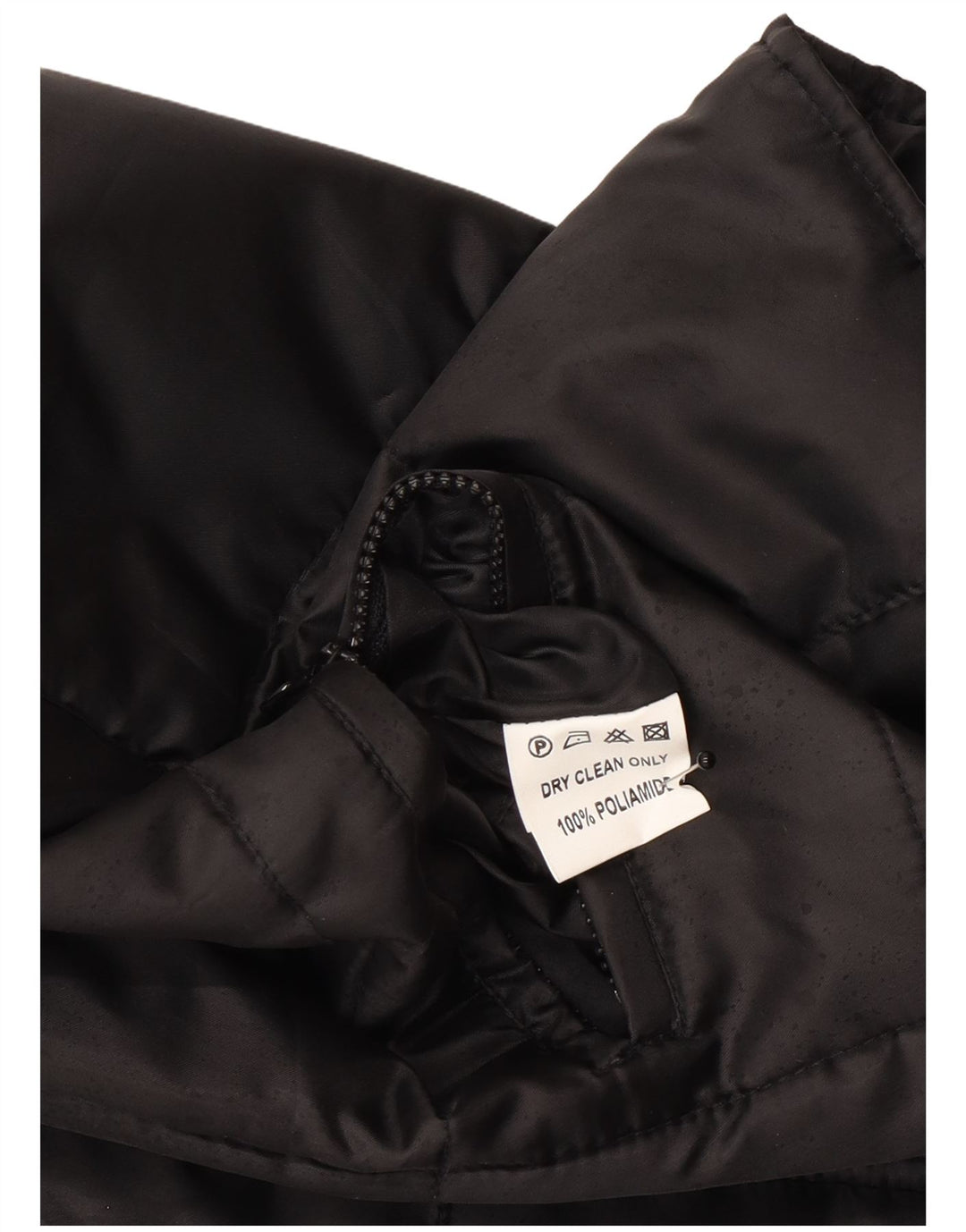 Gilet imbottito vintage da donna IT 52 XL poliestere nero