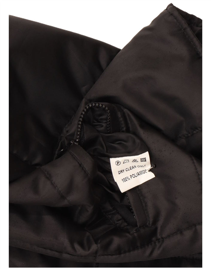 Gilet imbottito vintage da donna IT 52 XL poliestere nero