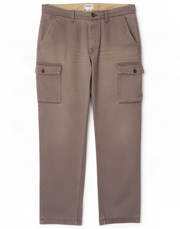Pantaloni cargo slim da uomo Timberland W35 L32 grigio cotone