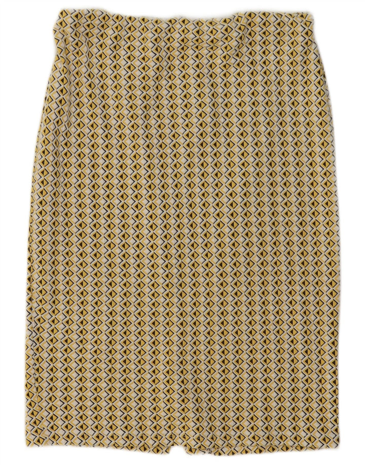 Gonna tubino Zara da donna grande W30 gialla geometrica
