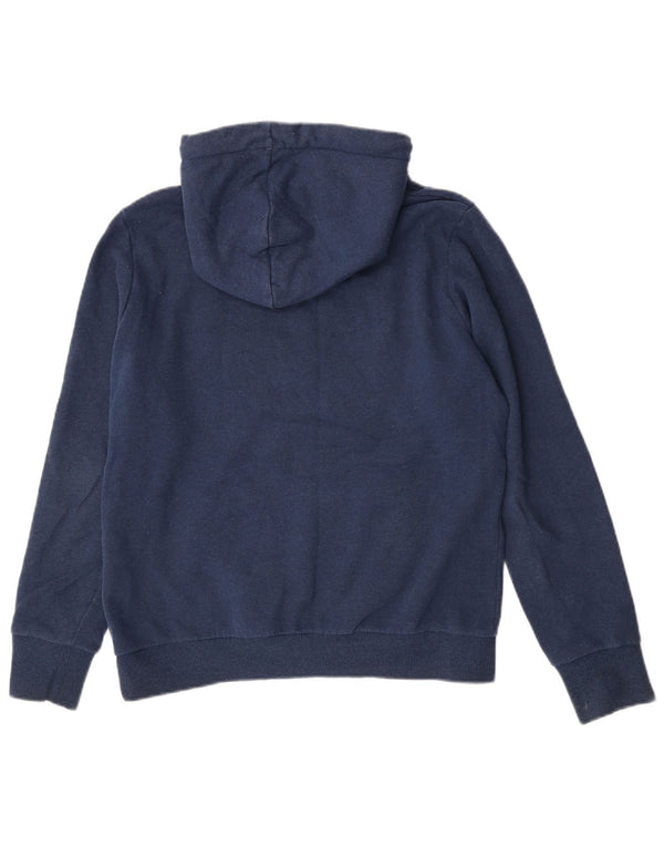 Felpa con cappuccio grafica da donna Superdry UK 14 cotone blu navy medio