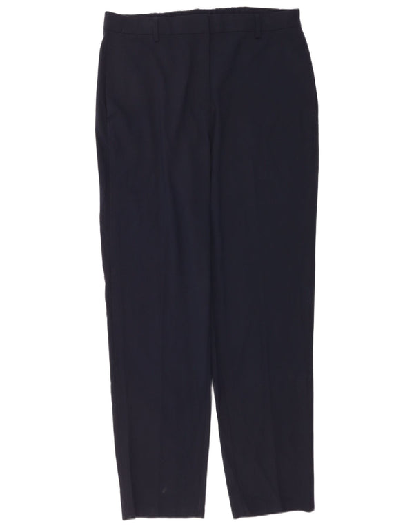 Pantaloni chino affusolati da donna Marks & Spencer UK 14 Large W34 L30 Blu navy