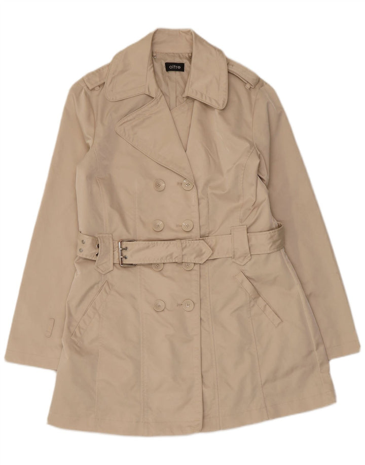 oltre Trench da donna con cintura UK 16 Large Beige Poliestere