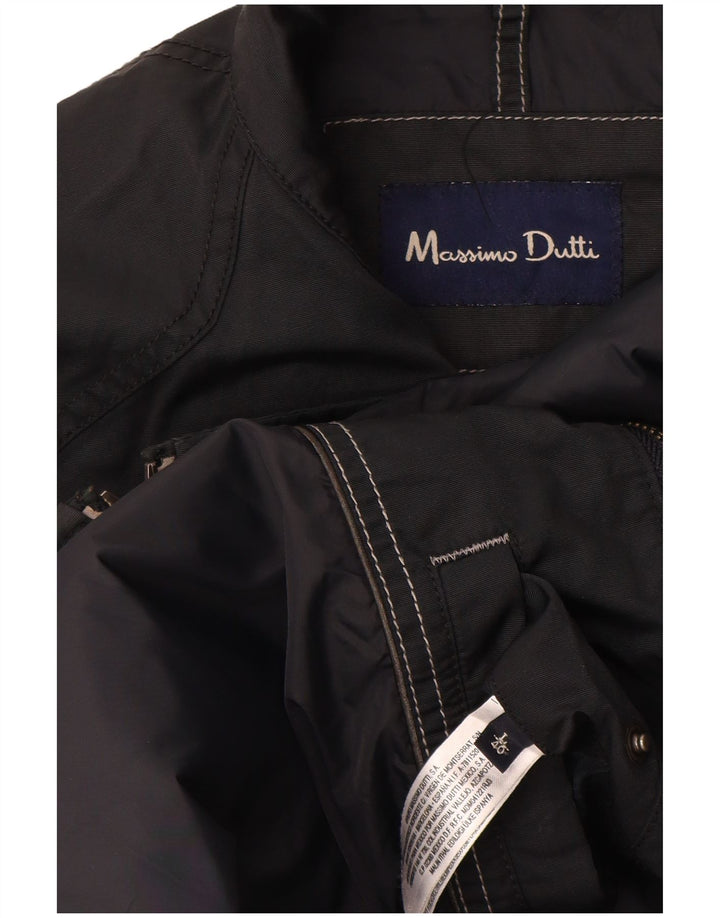 Giubbotto bomber da uomo Massimo Dutti UK 40 Large Nero Poliacrilico