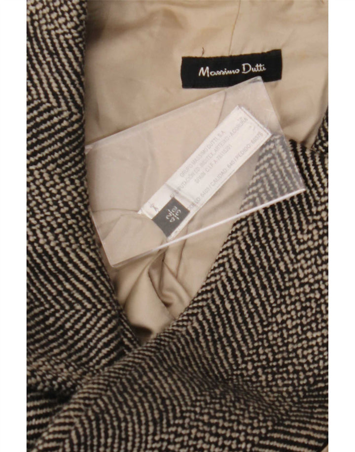 Soprabito da donna Massimo Dutti EU 42 Large Lana a spina di pesce grigia