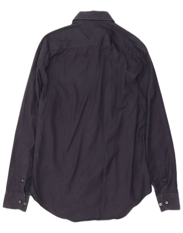 Camicia da uomo Armani Collezioni taglia 39 15 1/2 cotone medio blu navy