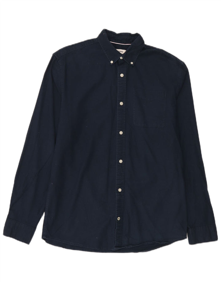 Camicia da uomo Jack & Jones in cotone blu navy medio