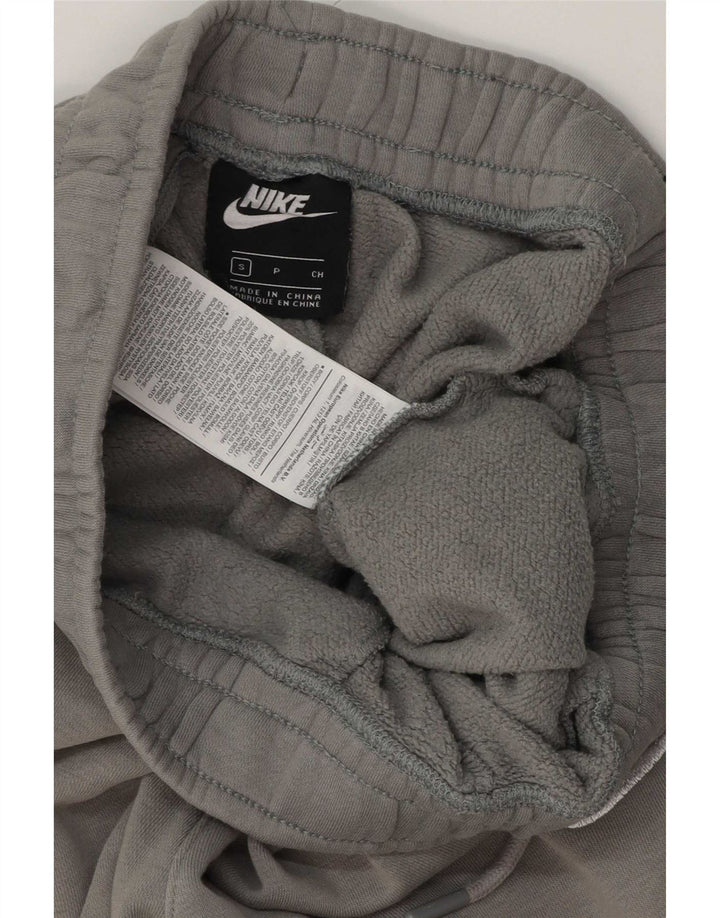 Pantaloni da tuta con grafica Nike da uomo, pantaloni da jogging, piccoli, in cotone grigio