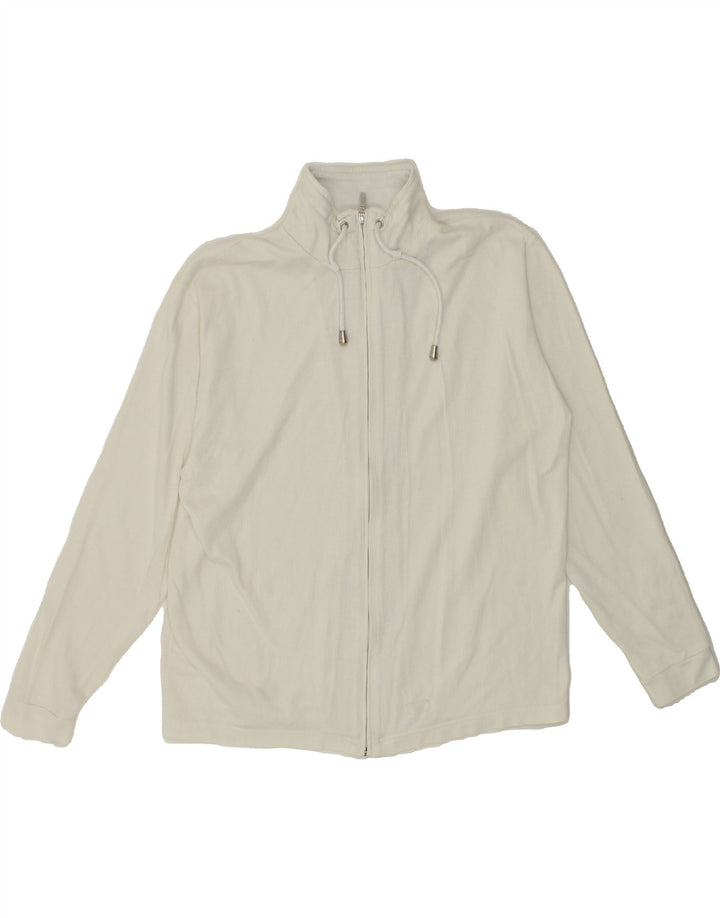 CHAMPION Mens Tracksuit Top Jacket Medium White Cotton Vintage Champion and Second-Hand Champion from Messina Hembry 