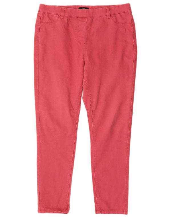 Pantaloni casual skinny da donna M&Co UK 14 Large W32 L27 Cotone rosa