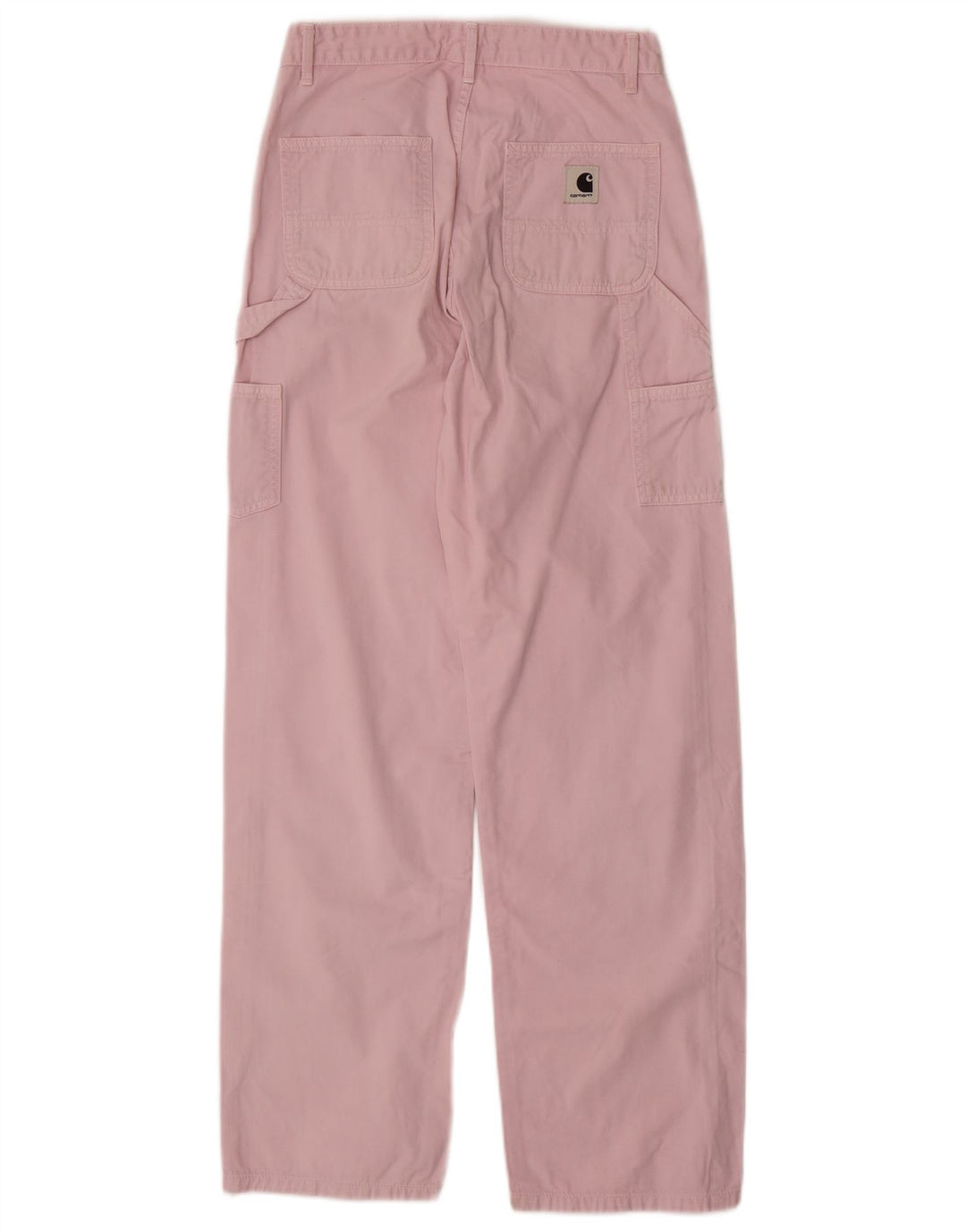 Pantaloni cargo dritti da donna CARHARTT W25 L29 cotone rosa