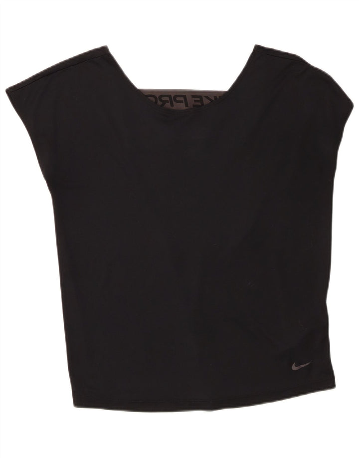 Canotta grafica oversize da donna Nike Dri Fit UK 6 XS poliestere nero