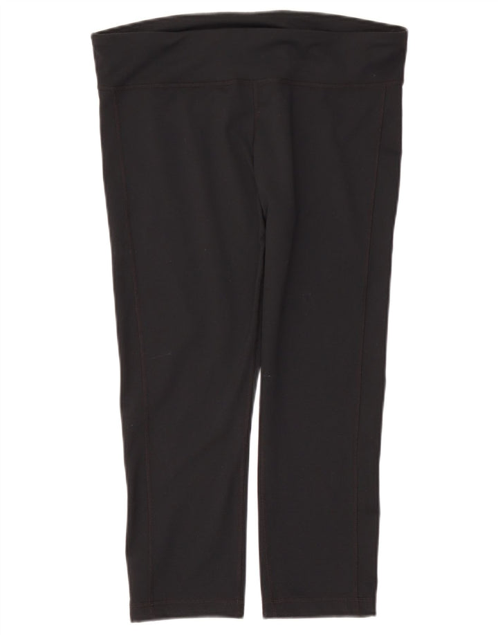 Leggings Capri da donna Under Armour UK 16 grande poliestere nero