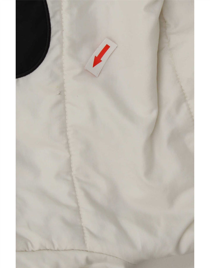 Giacca imbottita con cappuccio Nike Therma-Fit Graphic da donna UK 14 Medium White