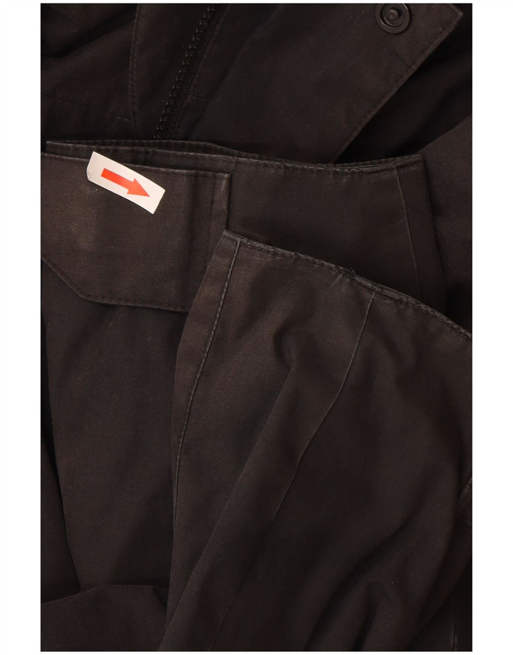 Giacca a vento con cappuccio da uomo Jack Wolfskin UK 40/42 grande poliestere nero