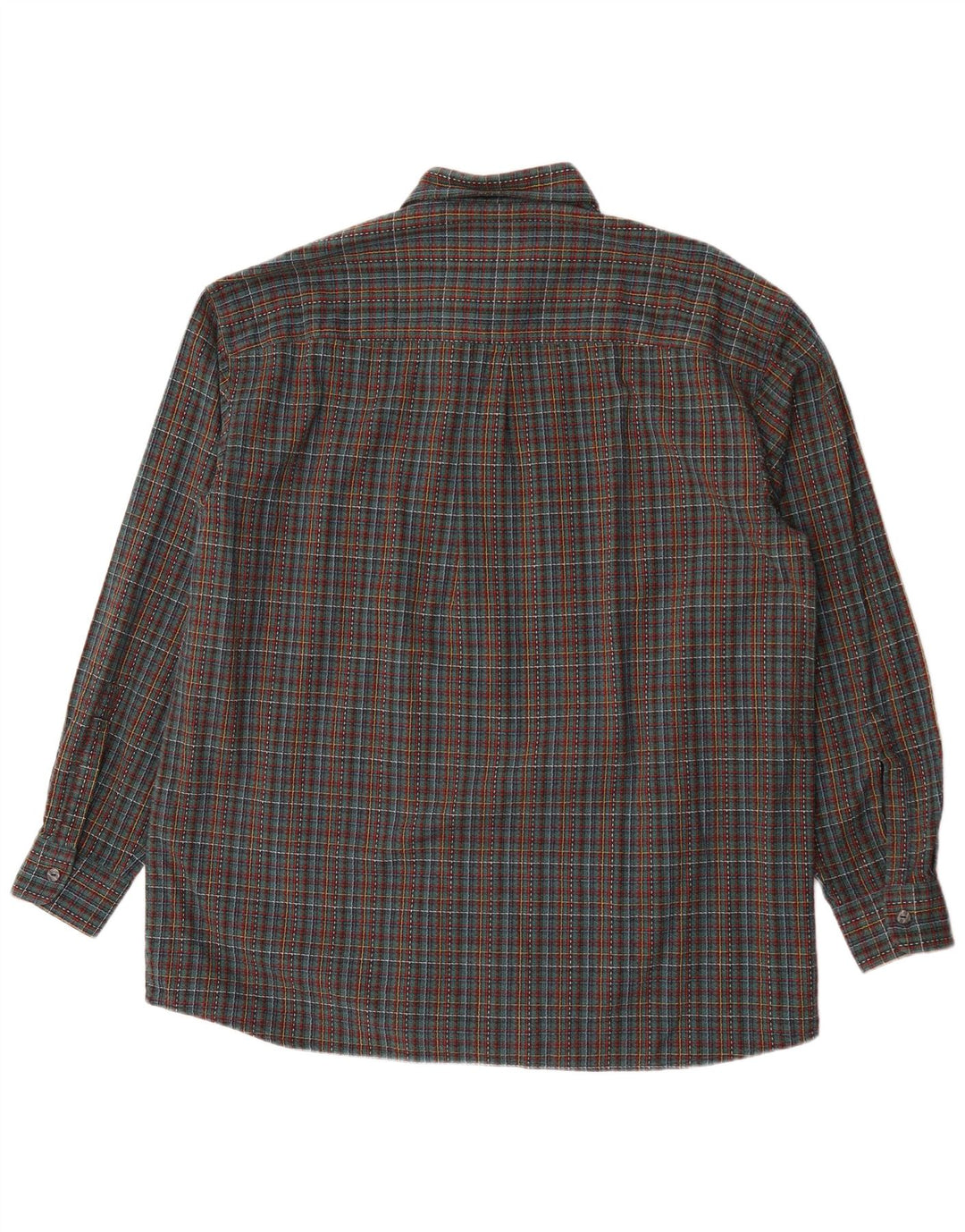 Camicia da uomo in flanella Leonardo taglia 44 XL a quadri verdi