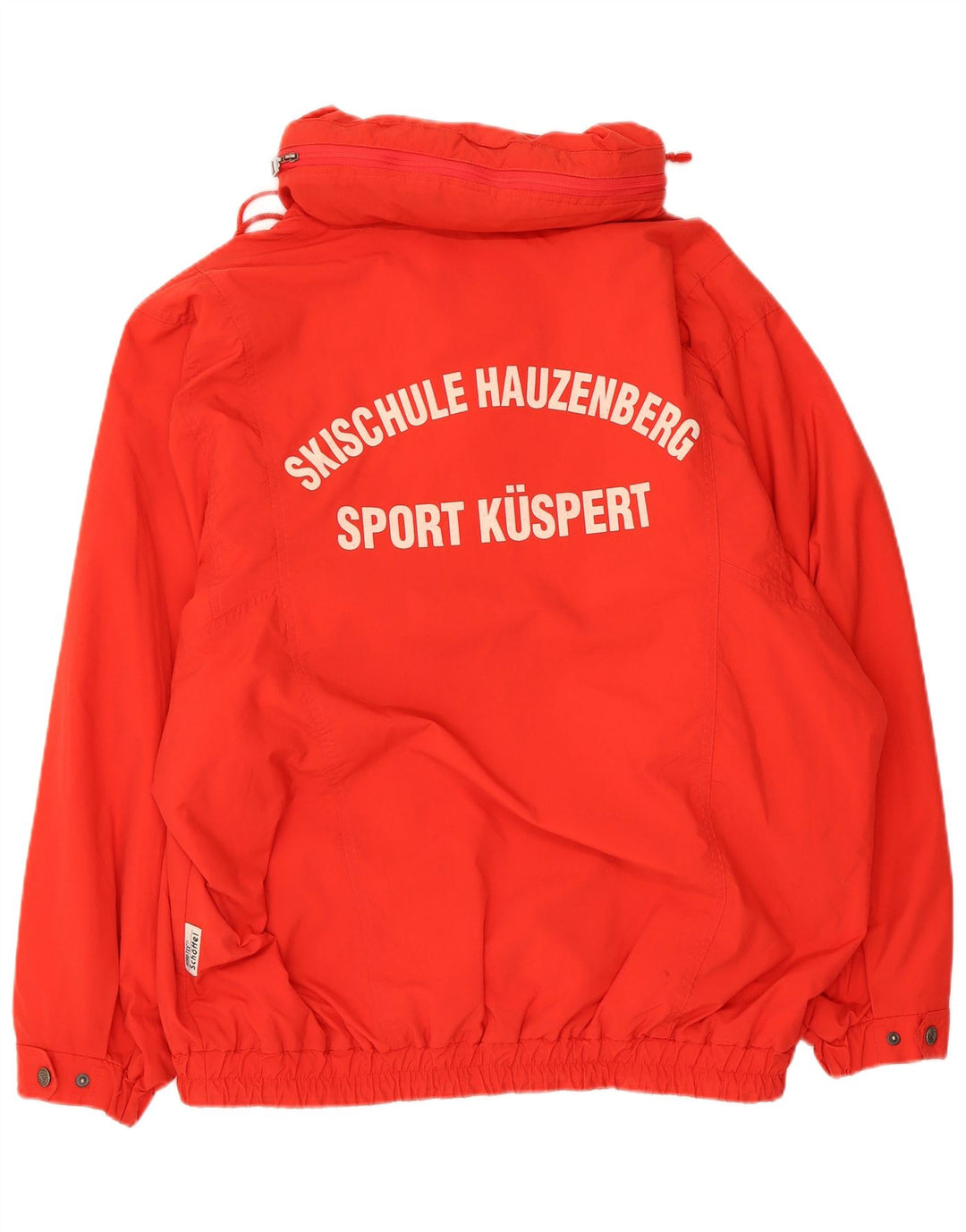 Giacca anorak con cappuccio grafico da uomo Schoffel IT 52 XL nylon rosso