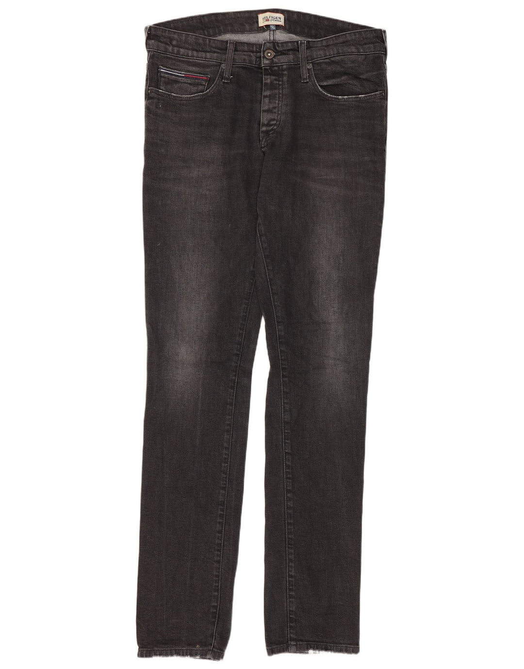 Jeans slim da uomo Tommy Hilfiger W33 L34 cotone grigio
