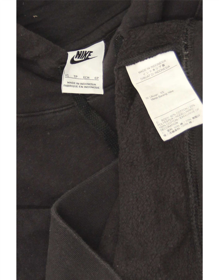Felpa con cappuccio da uomo Nike XS in cotone nero