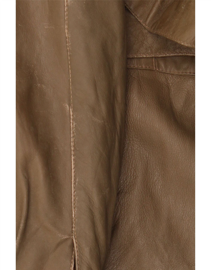 Giacca in pelle militare da uomo LIVERPOOL IT 54 2XL Pelle marrone