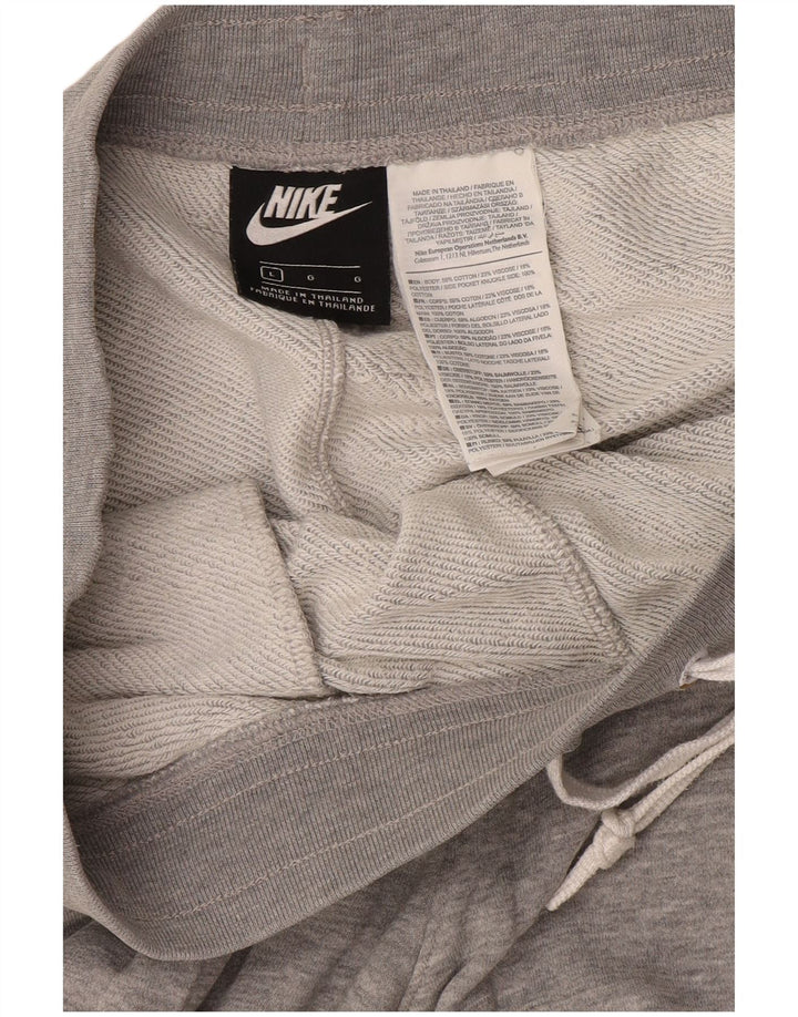 Pantaloncini sportivi Nike da uomo con grafica grande, cotone chiazzato grigio